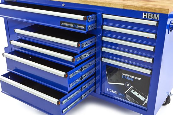 Lemato werkbank met deur & achterwand Lemato werkbank met deur & achterwand