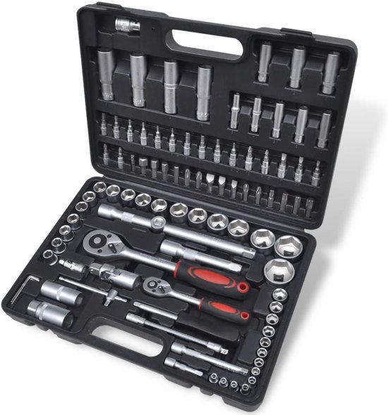 vidaXL Doppenset 12'' & 14'' + ratel vidaXL Doppenset 12'' & 14'' + ratel