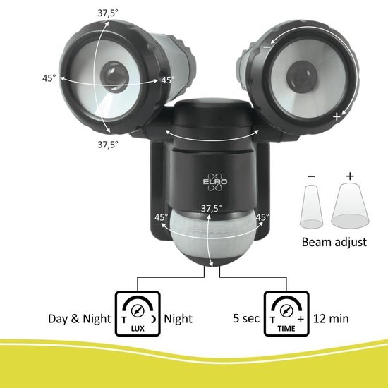 ELRO LT3510P 2-Kops LED Buitenlamp beste koop ELRO LT3510P 2-Kops LED Buitenlamp beste koop
