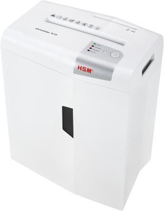 HSM Papiervernietiger X10 10 vel invoer A4 HSM Papiervernietiger X10 10 vel invoer A4