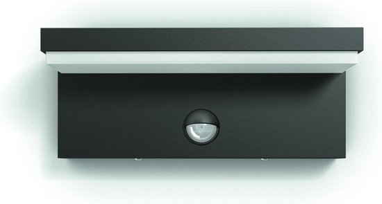 Philips Bustan IR Wandlamp Antraciet Met sensor Philips Bustan IR Wandlamp Antraciet Met sensor