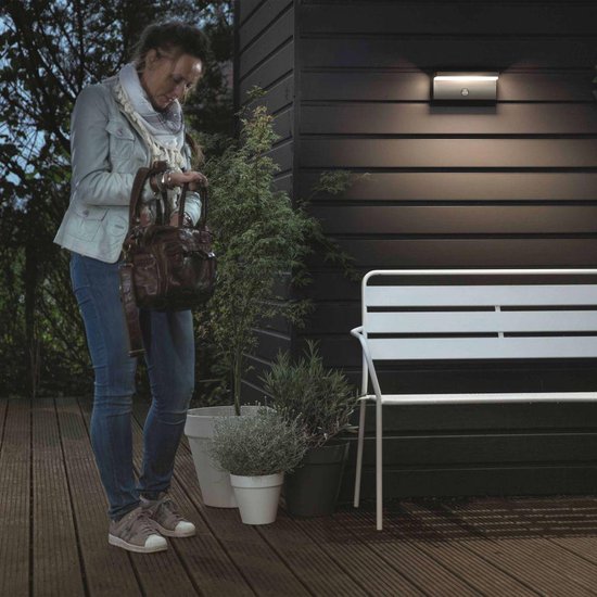 Philips Bustan IR Wandlamp Antraciet Philips Bustan IR Wandlamp Antraciet