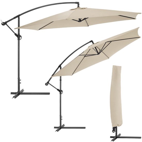Tectake 400622 aluminium zweefparasol Tectake 400622 aluminium zweefparasol