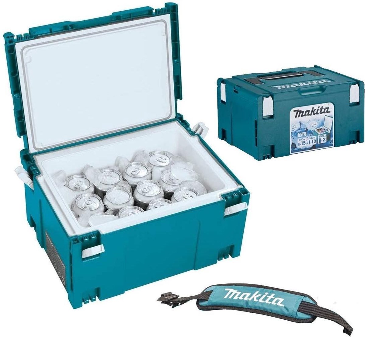 Inhoud van een Makita koelbox Inhoud van een Makita koelbox