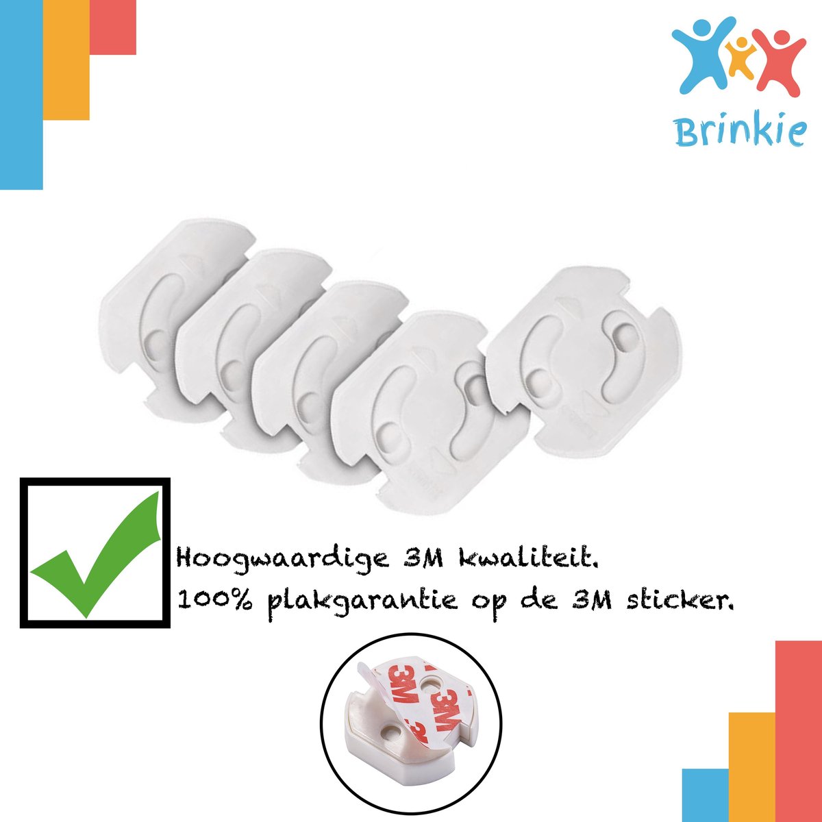 Brinkie® Zelfklevende stopcontactbeveiliging Brinkie® Zelfklevende stopcontactbeveiliging