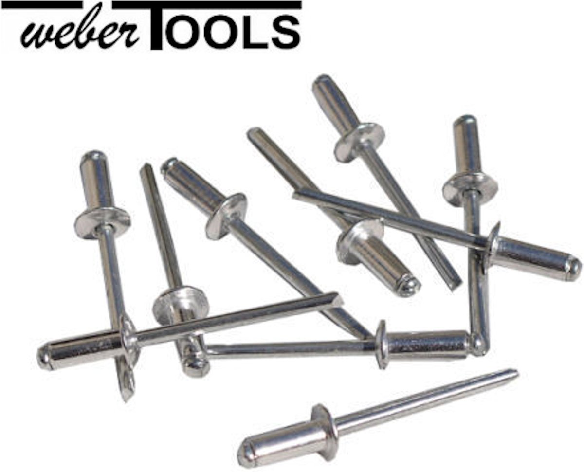 Weber Tools Popnagel assortiment 500-delig popnagels Weber Tools Popnagel assortiment 500-delig popnagels