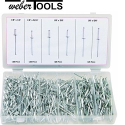 Weber Tools Popnagel assortiment 500-delig Weber Tools Popnagel assortiment 500-delig